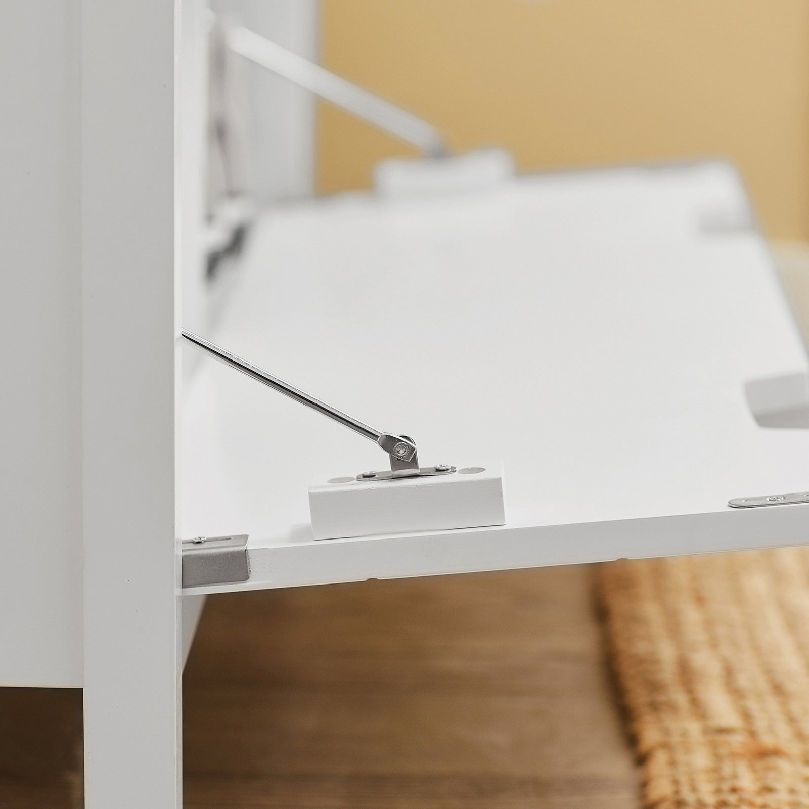 Mobile scarpiera Panca Ingresso Panca con cuscino seduta cassapanca Contenitore Moderna L91*P30*A50 cm, FSR97-W