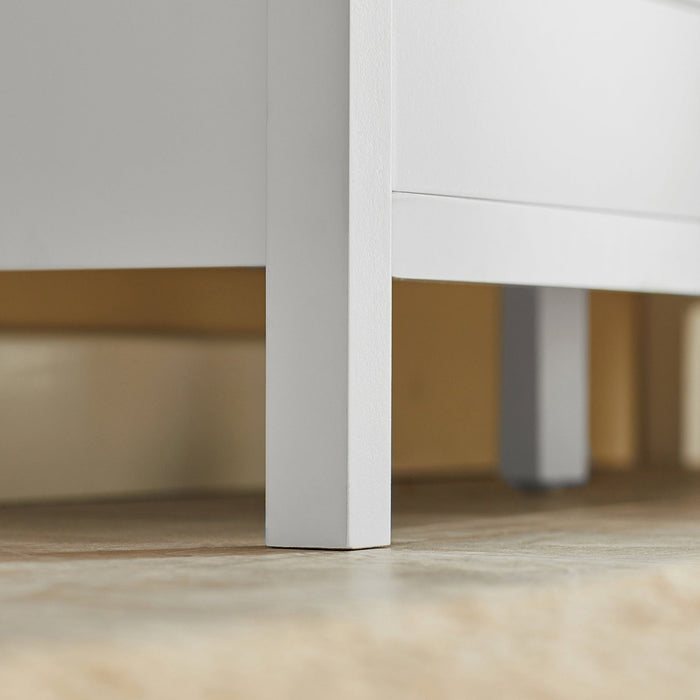 Mobile scarpiera Panca Ingresso Panca con cuscino seduta cassapanca Contenitore Moderna L91*P30*A50 cm, FSR97-W