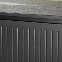 Scarpiera da Ingresso Scarpiera con ribalta Cassapanca Portascarpe con cuscino,Nero, L62xP25xA46cm FSR98-SCH