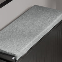 Scarpiera con patta e cuscino per scarpe, 62x46x26 cm colore nero FSR98-SCH