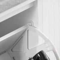 Scarpiera con patta e cuscino per scarpe, 100x46x26cm colore bianco FSR98-XL-W