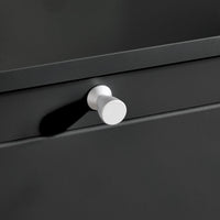 Scarpiera Slim con 2 ante e 2 ripiani Salvaspazio Nero 76x18x79cm FSR99-SCH