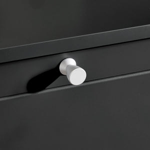 Scarpiera Slim con 2 ante e 2 ripiani Salvaspazio Nero 76x18x79cm FSR99-SCH