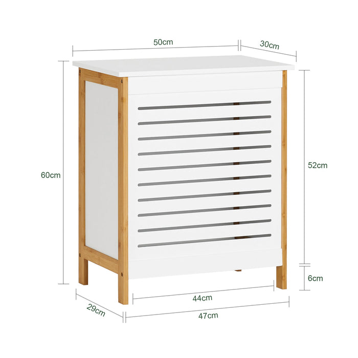  Cesto portabiancheria, Organizzazione lavanderia,bianco, FSS66-WN,IT