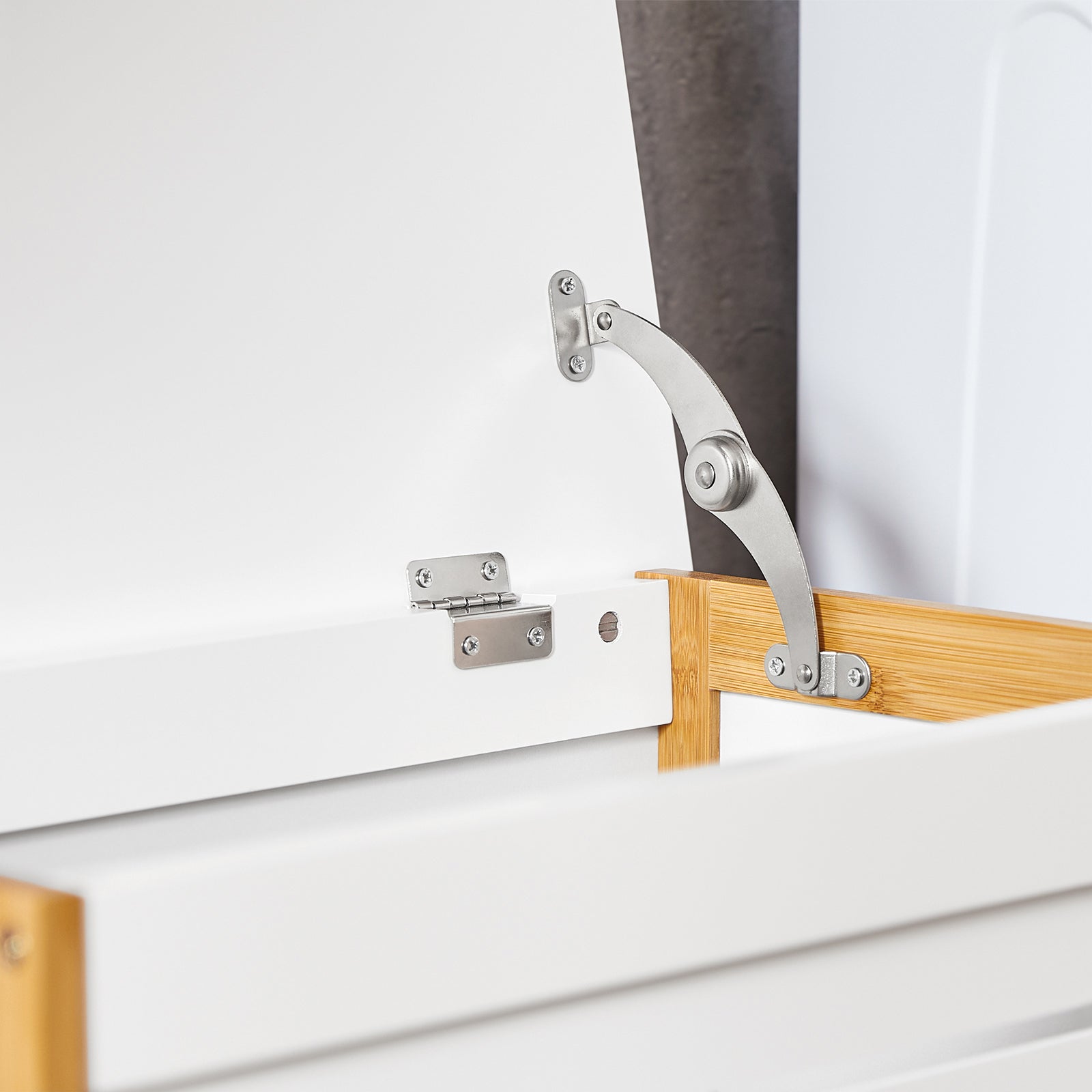  Cesto portabiancheria, Organizzazione lavanderia,bianco, FSS66-WN,IT