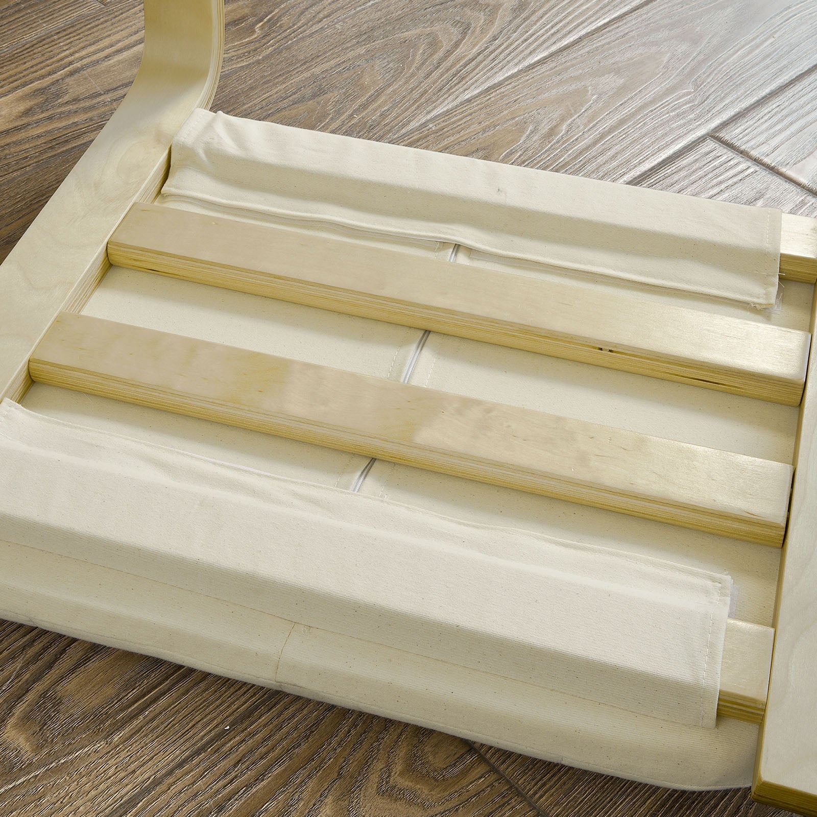 Poggiapiedi Poggia Gambe in Betulla Sgabello Poggiapiedi Bianco FST38-W