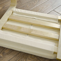 Poggiapiedi Poggia Gambe in Betulla Sgabello Poggiapiedi Bianco FST38-W