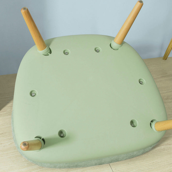 Poltrona Relax Imbottita con poggiapiedi Poltrona e Pouf Verde, scandinave Verde FST63-GR