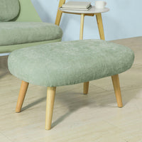 Poltrona Relax Imbottita con poggiapiedi Poltrona e Pouf Verde, scandinave Verde FST63-GR