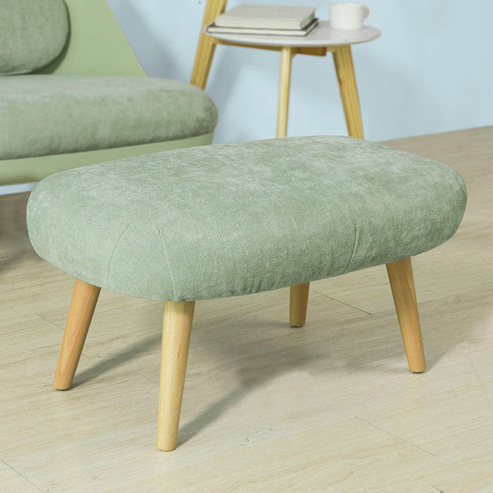 Poltrona Relax Imbottita con poggiapiedi Poltrona e Pouf Verde, scandinave Verde FST63-GR
