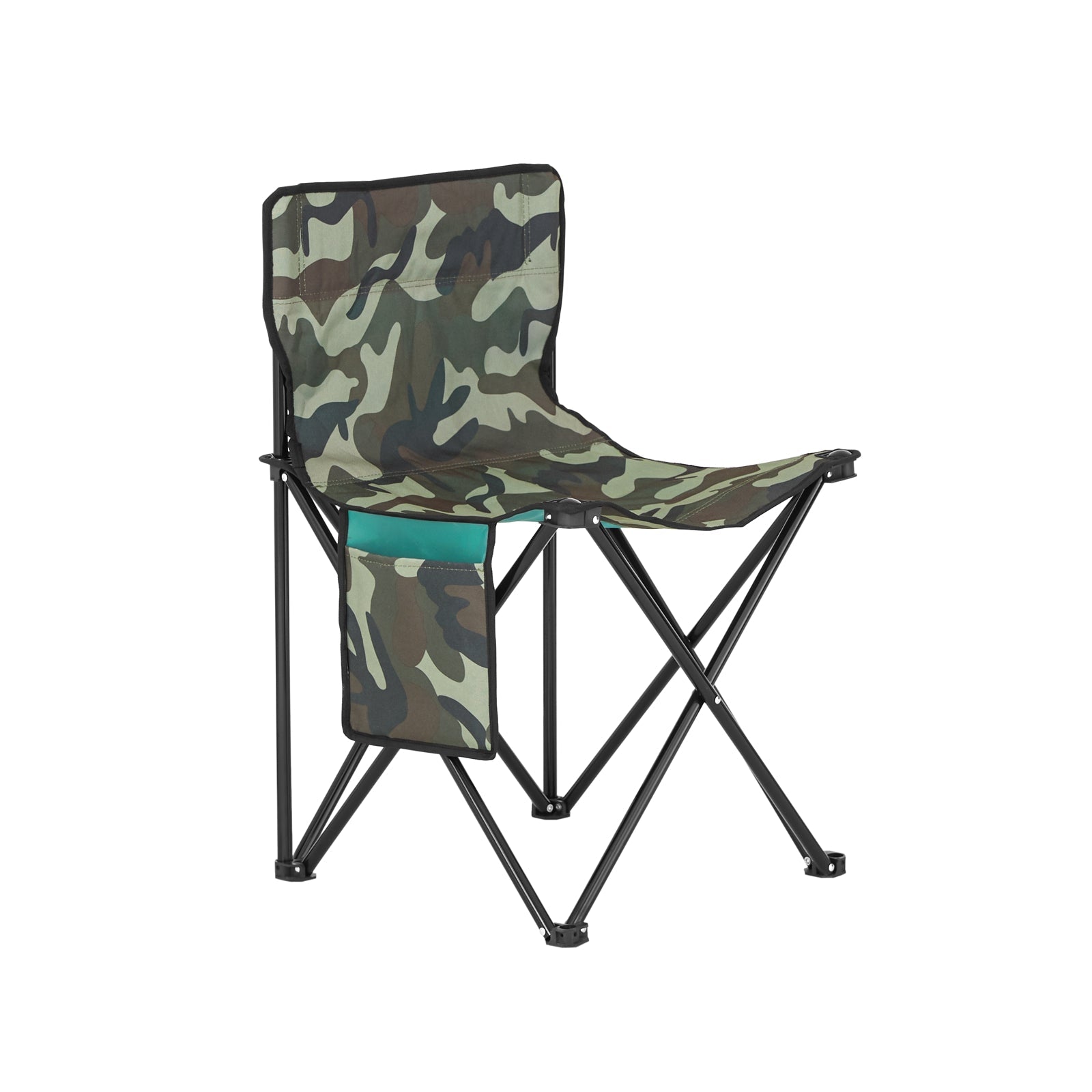 Sedia pieghevole da campeggio, Sedia da pesca per esterno Verde Astratto Camuffare 45x43x74 cm FST96-TN