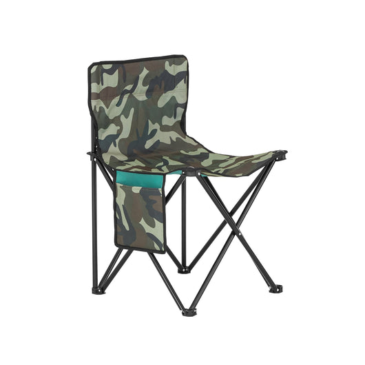 Sedia pieghevole da campeggio, Sedia da pesca per esterno Verde Astratto Camuffare 45x43x74 cm FST96-TN