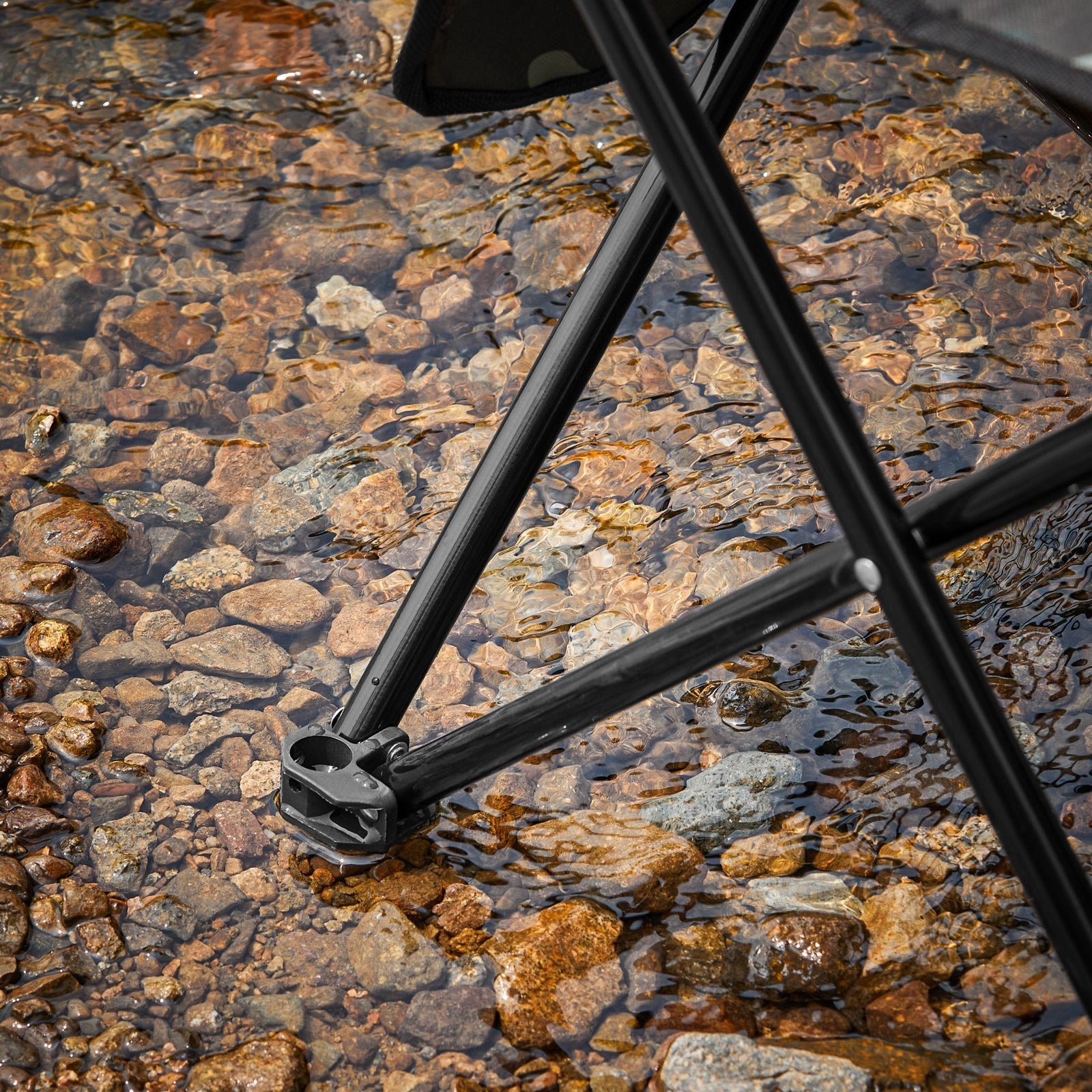 Sedia pieghevole da campeggio, Sedia da pesca per esterno Verde Astratto Camuffare 45x43x74 cm FST96-TN