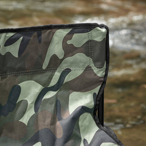 Sedia pieghevole da campeggio, Sedia da pesca per esterno Verde Astratto Camuffare 45x43x74 cm FST96-TN