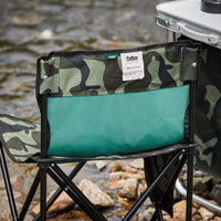 Sedia pieghevole da campeggio, Sedia da pesca per esterno Verde Astratto Camuffare 45x43x74 cm FST96-TN
