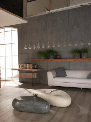 Sasso big - Tavolino (74 x 123 x 27h) in Pietra fossile beige