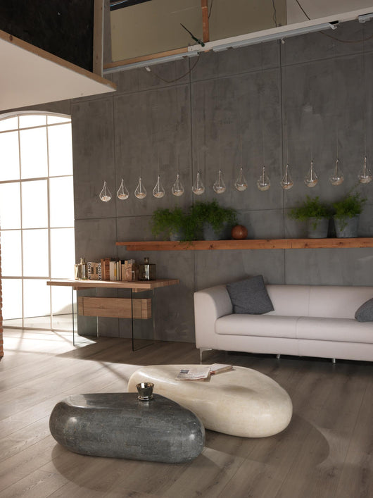 Sasso big - Tavolino (74 x 123 x 27h) in Pietra fossile beige