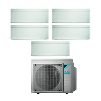 Climatizzatore Condizionatore Daikin Bluevolution Penta Split Inverter serie STYLISH WHITE 7+7+7+7+15 con 5MXM90N R-32 Wi-Fi Integrato 7000+7000+7000+7000+15000 - Garanzia Italiana