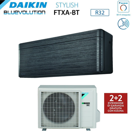 Climatizzatore Condizionatore Daikin Bluevolution Inverter serie STYLISH REAL BLACKWOOD 15000 Btu FTXA42BT R-32 Wi-Fi Integrato classe A++ Colore Legno Nero - Garanzia Italiana