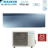 Climatizzatore Condizionatore Daikin Bluevolution Inverter serie EMURA SILVER III 9000 Btu FTXJ25AS R-32 Wi-Fi Integrato classe A+++ Garanzia Italiana - Novità