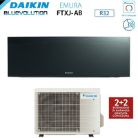 Climatizzatore Condizionatore Daikin Bluevolution Inverter serie EMURA BLACK III 12000 Btu FTXJ35AB R-32 Wi-Fi Integrato classe A+++ Garanzia Italiana - Novità