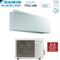 Climatizzatore Condizionatore Daikin Bluevolution Inverter serie EMURA WHITE III 12000 Btu FTXJ35AW R-32 Wi-Fi Integrato Classe A+++ Garanzia Italiana
