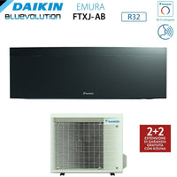 Climatizzatore Condizionatore Daikin Bluevolution Inverter serie EMURA BLACK III 15000 Btu FTXJ42AB R-32 Wi-Fi Integrato classe A+++ Garanzia Italiana - Novità