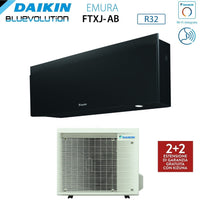 Climatizzatore Condizionatore Daikin Bluevolution Inverter serie EMURA BLACK III 15000 Btu FTXJ42AB R-32 Wi-Fi Integrato classe A+++ Garanzia Italiana - Novità