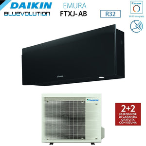 Climatizzatore Condizionatore Daikin Bluevolution Inverter serie EMURA BLACK III 18000 Btu FTXJ50AB R-32 Wi-Fi Integrato classe A++ Garanzia Italiana