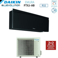 Climatizzatore Condizionatore Daikin Bluevolution Inverter serie EMURA BLACK III 18000 Btu FTXJ50AB R-32 Wi-Fi Integrato classe A++ Garanzia Italiana