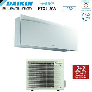 Climatizzatore Condizionatore Daikin Bluevolution Inverter serie EMURA WHITE III 18000 Btu FTXJ50AW R-32 Wi-Fi Integrato classe A++ - Garanzia Italiana - Novità