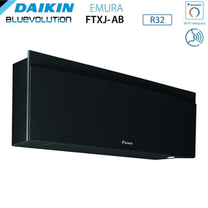 Climatizzatore Condizionatore Daikin Bluevolution Quadri Split Inverter serie EMURA BLACK III 7+7+7+18 con 4MXM68N R-32 Wi-Fi Integrato 7000+7000+7000+18000 Colore Nero - Garanzia Italiana
