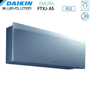 Climatizzatore Condizionatore Daikin Bluevolution Quadri Split Inverter serie EMURA SILVER III 7+7+9+15 con 4MXM80N R-32 Wi-Fi Integrato 7000+7000+9000+15000 Colore Argento - Garanzia Italiana