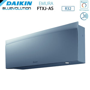 Climatizzatore Condizionatore Daikin Bluevolution Quadri Split Inverter serie EMURA SILVER III 7+7+9+18 con 4MXM80N R-32 Wi-Fi Integrato 7000+7000+9000+18000 Colore Argento - Garanzia Italiana