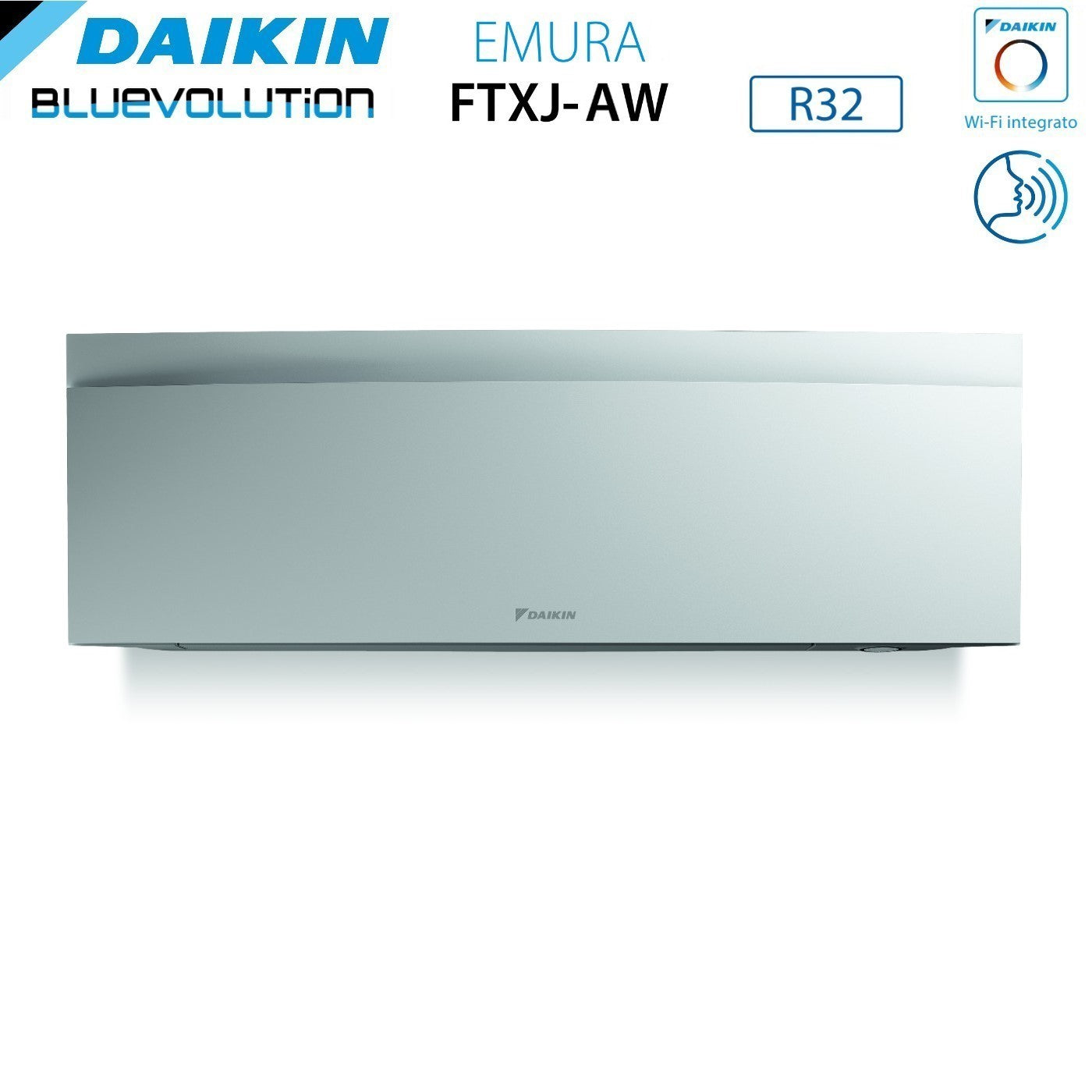 Climatizzatore Condizionatore Daikin Bluevolution Quadri Split Inverter serie EMURA WHITE III 7+7+7+7 con 4MXM80N R-32 Wi-Fi Integrato 7000+7000+7000+7000 Colore Bianco - Garanzia Italiana