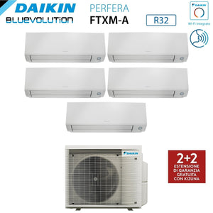 Condizionatore Penta Split Daikin Perfera All Seasons 7+7+7+9+15 con 5MXM90A R-32 Wi-Fi Integrato - Garanzia Italiana
