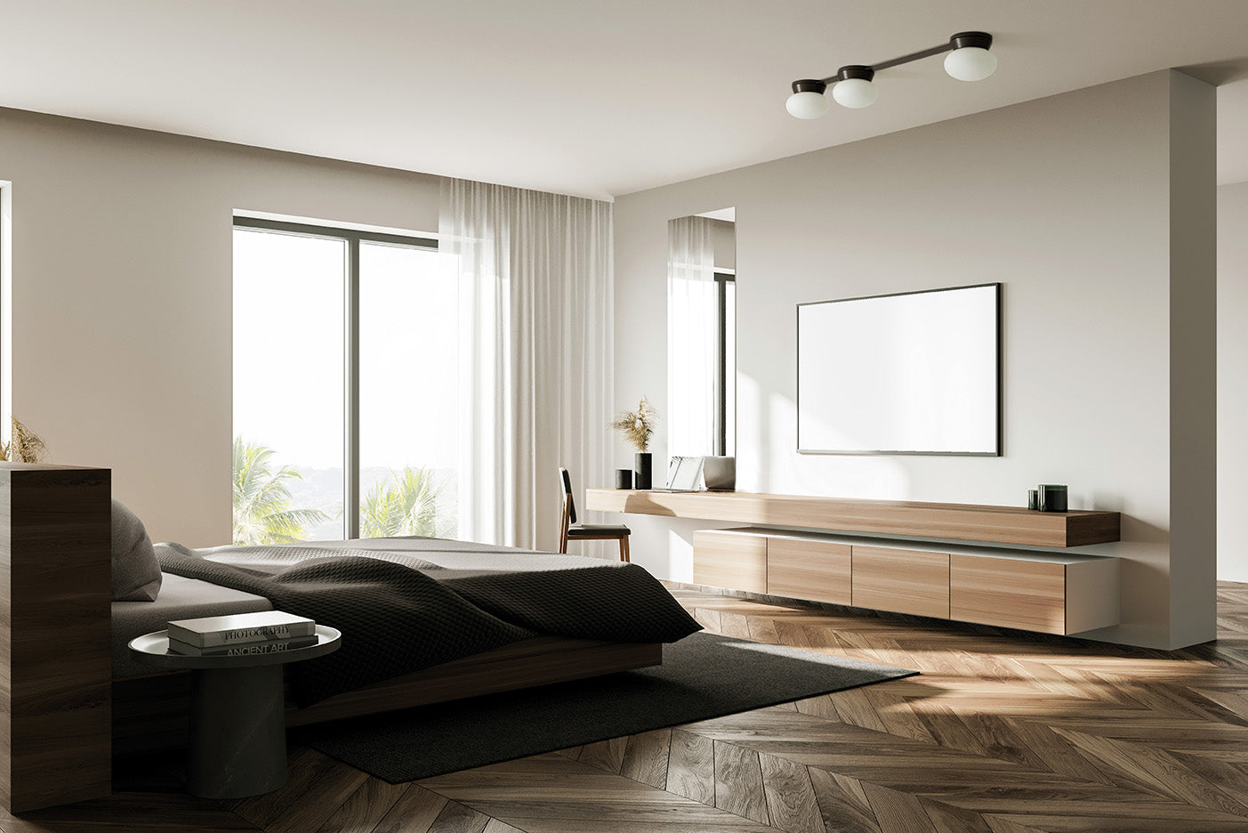 FUJI LAMPADA DA PARETE O SOFFITTO 3 LUCI GRIGIO TORTORA DIFFUSORE BIANCO ATTACCO GX53