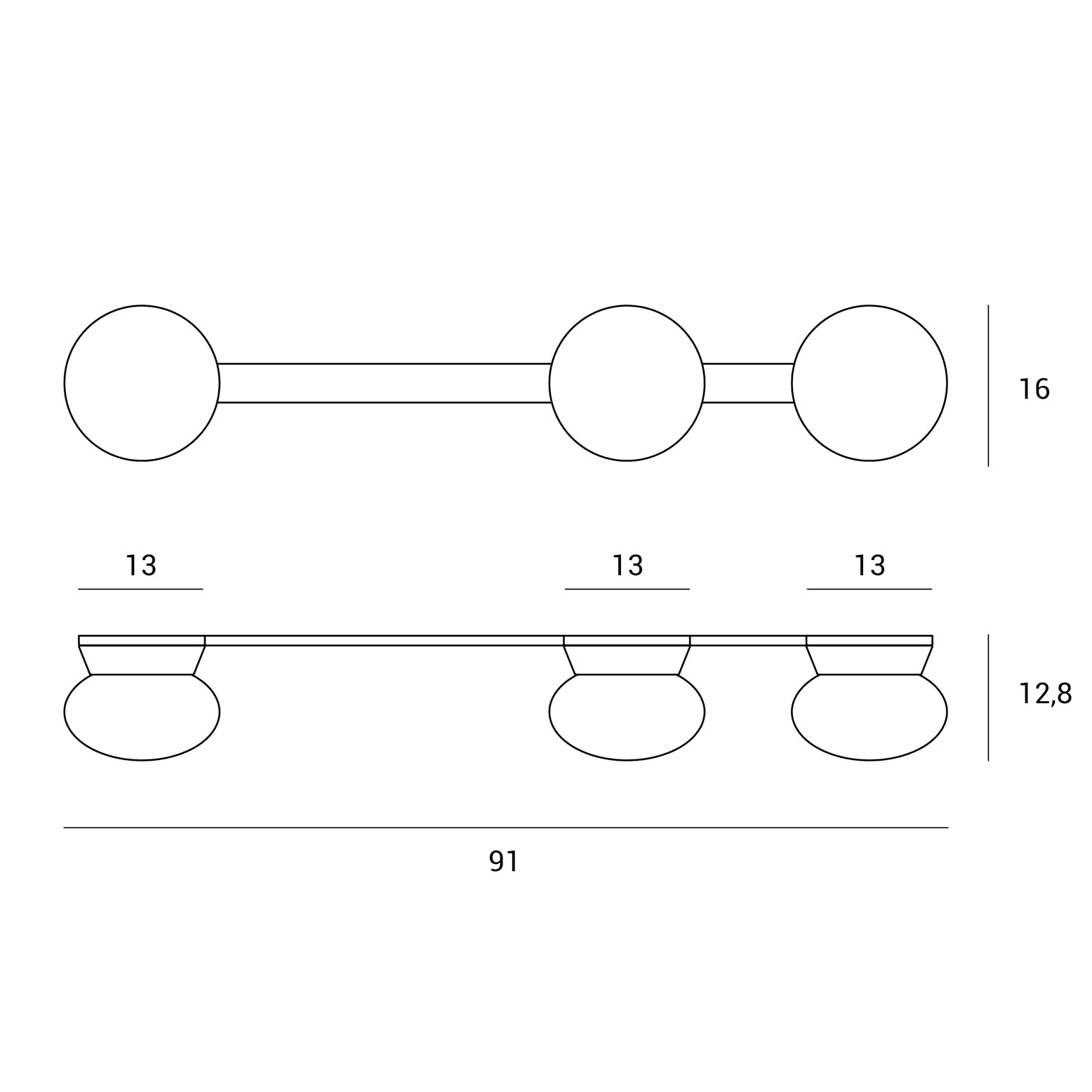 FUJI LAMPADA DA PARETE O SOFFITTO 3 LUCI GRIGIO TORTORA DIFFUSORE BIANCO ATTACCO GX53