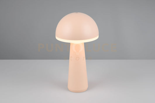 FUNGO LAMPADA DA TAVOLO RICARICABILE SABBIA REGOLAZIONE INTESITA' E TEMPERATURA DI COLORE 3.000K - 4.000K - 6.500K IP 54 H.31CM LED 2W 200lm, 3000+4000+6500K