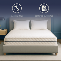 Fuze Pro | Materasso matrimoniale Queen 160 x 190 cm con Molle Insacchettate e Schiuma Ipoallergenica | Altezza 24 cm | Ortopedico e Ipoallergenico | Rivestimento Antiacaro e Antibatterico | Made in Italy