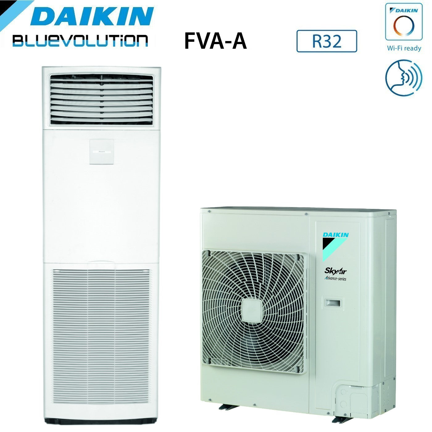 Climatizzatore Condizionatore Daikin Bluevolution a Colonna 36000 Btu FVA100A + RZASG100MV1 Monofase R-32 Wi-Fi Optional Classe A+/A