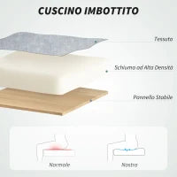 Sedia da Ufficio Massaggiante e Riscaldata con Schienale Reclinabile e Poggiapiedi Estraibile, Grigio