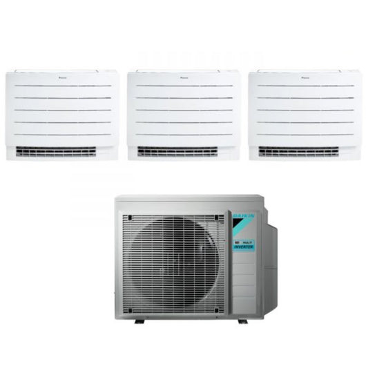 Climatizzatore Condizionatore Daikin a Pavimento Trial Split serie PERFERA FVXM-A 7+7+7 con 3MXM52N R-32 Wi-Fi Integrato 7000+7000+7000 Con Telecomando ad Infrarossi Incluso Garanzia Italiana - Novità