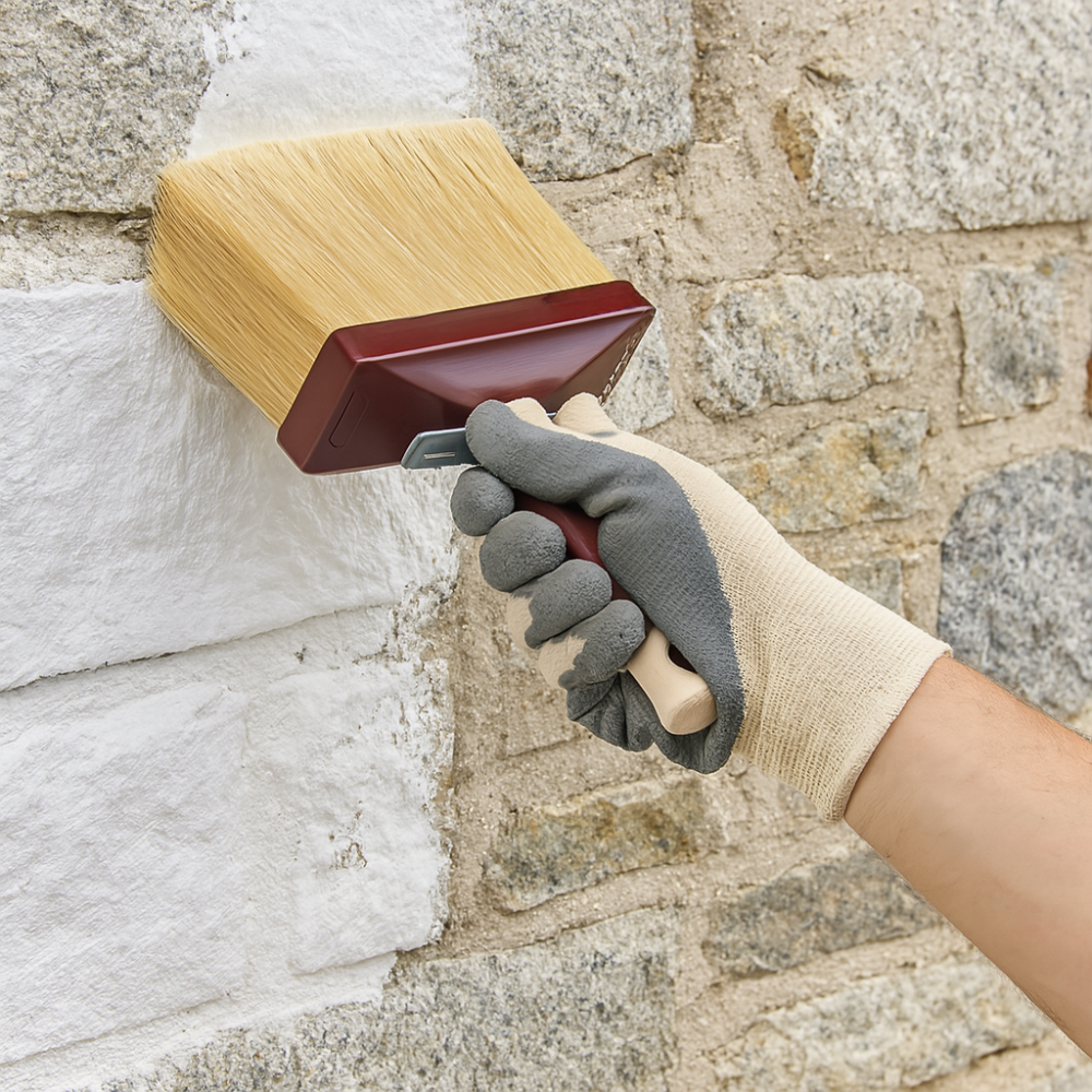 Plafone setola bionda a mazzetti finiture precise muri grandi superfici 50x150mm