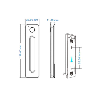 Optonica 6359 dimmer rf led da parete regolazione luminosità nera