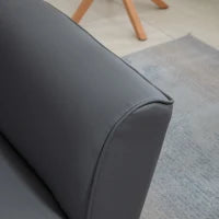 Divano 2 Posti Convertibile in Divano Letto Singolo con Braccioli Regolabili, 164x71x75cm