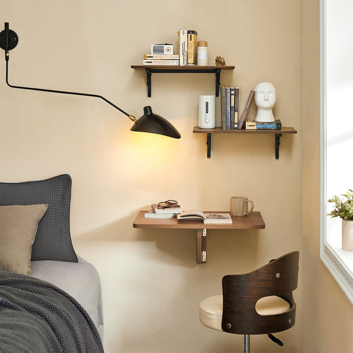 Tavolo Pieghevole a Muro scrivania Tavolo per Computer Tavolo da Cucina Legno FWT03-PF