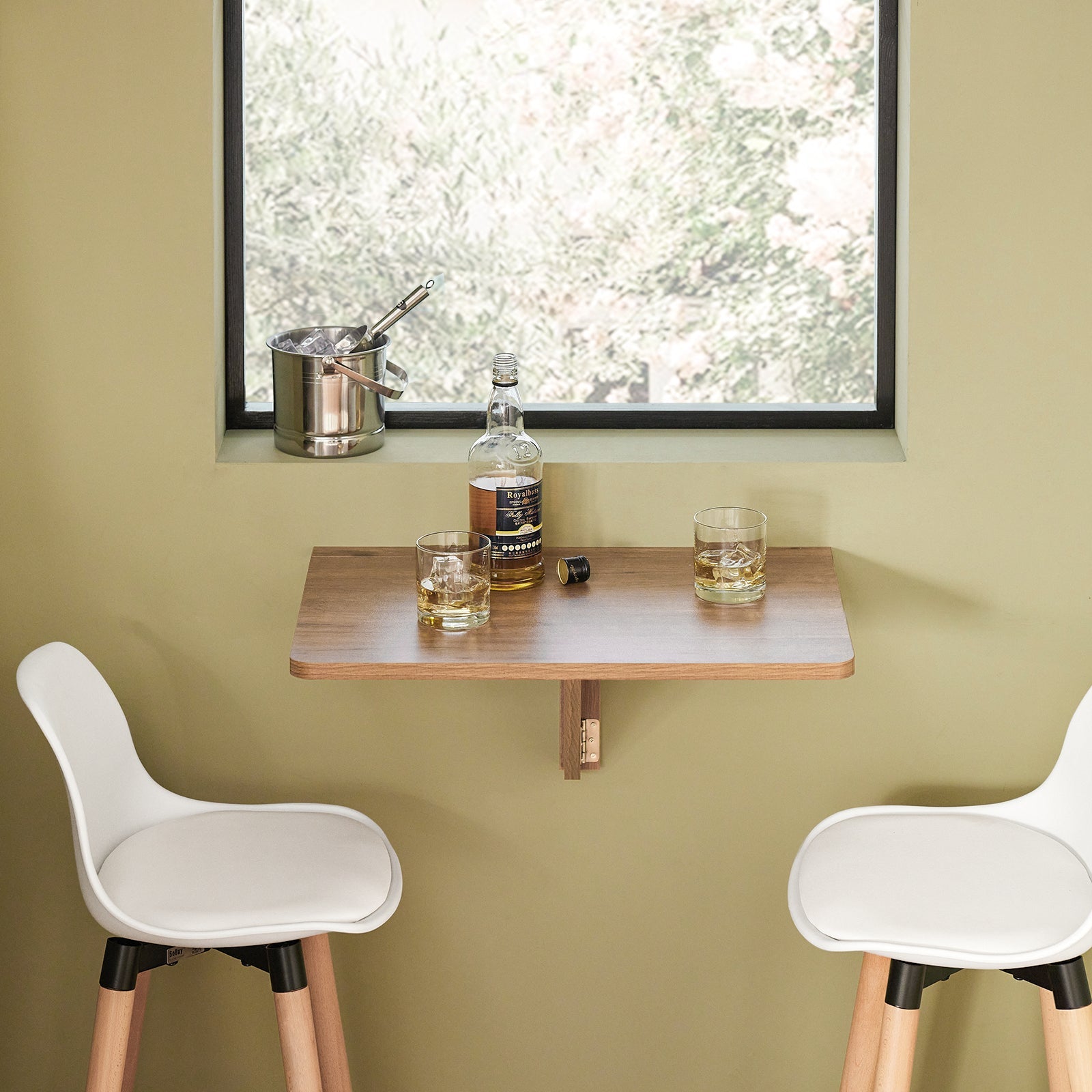 Tavolo Pieghevole a Muro scrivania Tavolo per Computer Tavolo da Cucina Legno FWT03-PF