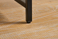 Scrivania multifunzionale con cassetto Tavolo da lavoro con Ripiani Naturale 143x50x90 cm FWT103-PF