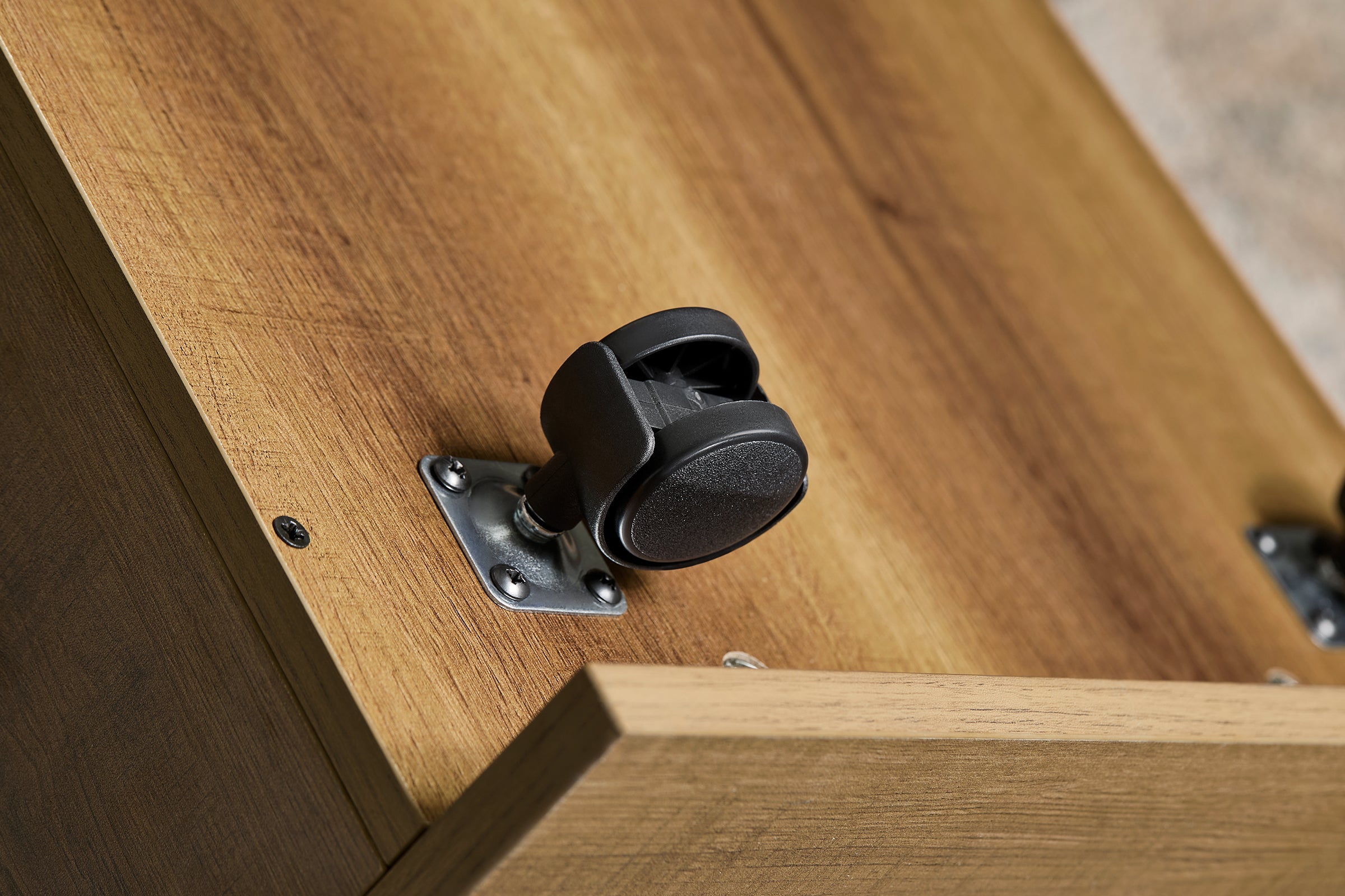 Scrivania multifunzionale con cassetto Tavolo da lavoro con Ripiani Naturale 143x50x90 cm FWT103-PF